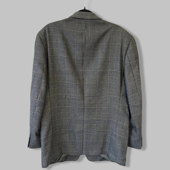 Vintage Cambridge O’ Connors Pure Wool Plaid Blazer Union Made in Canada - Picture 2 of 15